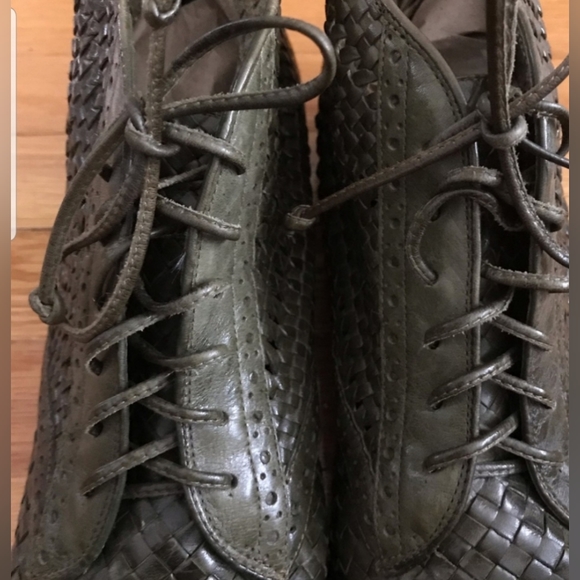 Enzo Angiolini Vintage Lace Up Genuine Leather 80’s Booties Size US 8 - Picture 2 of 9